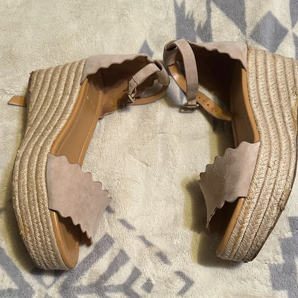 J. Crew Women's Beige Espadrille Wedges